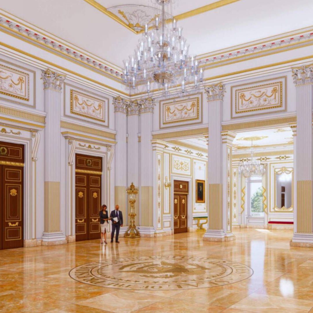 Trump muestra cómo sería el salón de baile de la Casa Blanca